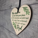 Dad Graveside Memorial Remembrance Heart Grave Plaque