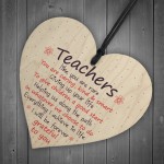 Thank You Gift Teacher Gifts Wooden Heart Leaving Nursery School