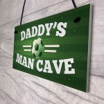 Dad Daddy's Man Cave Signs Football Shed Sign Door Wall Plaque 