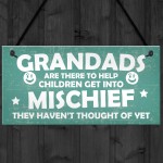 Funny Sign Grandad Birthday Gift Wall Plaque Fathers Day Gifts 