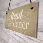 Garden Sign Head Gardener Plaque Garden Shed SummerHouse 