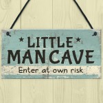 Man Cave Sign Hanging Door Bedroom Wall Plaque Shed Room