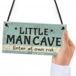 Man Cave Sign Hanging Door Bedroom Wall Plaque Shed Room