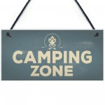 Camping Zone Caravan Signs And Plaques Novelty Chic Mum Dad NAN