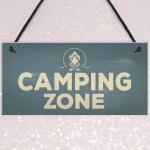 Camping Zone Caravan Signs And Plaques Novelty Chic Mum Dad NAN