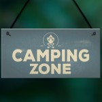 Camping Zone Caravan Signs And Plaques Novelty Chic Mum Dad NAN