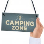 Camping Zone Caravan Signs And Plaques Novelty Chic Mum Dad NAN