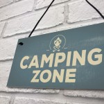 Camping Zone Caravan Signs And Plaques Novelty Chic Mum Dad NAN