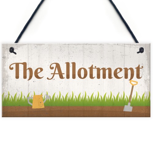 The Allotment Garden Sign Outdoor Shed Plaque Dad Grandad Gift