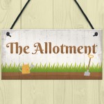 The Allotment Garden Sign Outdoor Shed Plaque Dad Grandad Gift