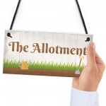 The Allotment Garden Sign Outdoor Shed Plaque Dad Grandad Gift