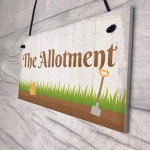 The Allotment Garden Sign Outdoor Shed Plaque Dad Grandad Gift