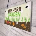 Herb Garden Hanging Sign SummerHouse Garden Shed Plaque