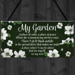 Novelty Hanging Garden Plaque Present Home Fence Shed Sign 