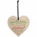 Sister Gift Wooden Heart Plaque Shabby Chic Birthday Gift Sign