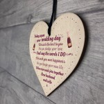 Wedding Gift Mr and Mrs Marriage Present Wooden Heart Plaque