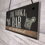 The Vodka Bar Novelty Man Cave Home Bar Pub Plaque Alcohol Gift