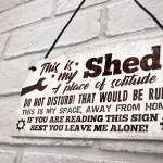 Garden Shed Garage Man Cave Sign Hanging Wall Plaque Gift