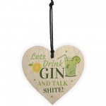 Drink Gin Novelty Handmade Wood Heart Alcohol Friendship Gift 