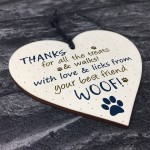 Handmade Wooden Heart Plaque Gifts For Dad Mum Dog Keepsake