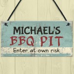 Personalised BBQ Sign Garden Plaque Pub Bar Home Man Cave Gift