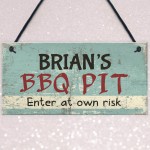 Personalised BBQ Sign Garden Plaque Pub Bar Home Man Cave Gift