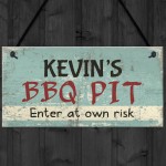 Personalised BBQ Sign Garden Plaque Pub Bar Home Man Cave Gift