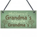 Grandma Gifts For Nan Nanny Hanging Garden Sign Kitchen Plaque