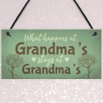 Grandma Gifts For Nan Nanny Hanging Garden Sign Kitchen Plaque