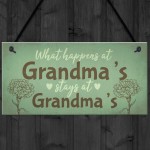 Grandma Gifts For Nan Nanny Hanging Garden Sign Kitchen Plaque