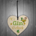 Gin Sign Gin & Tonic Gift Wood Heart Plaque Friend House Warming