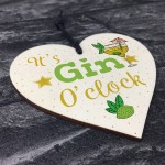 Gin Sign Gin & Tonic Gift Wood Heart Plaque Friend House Warming