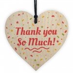 Thank You Teacher Midwife Tutor Friend Handmade Wood Heart Gift