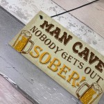 Man Cave Sign Garden Shed Bar Pub Hanging Plaque Alcohol Gifts