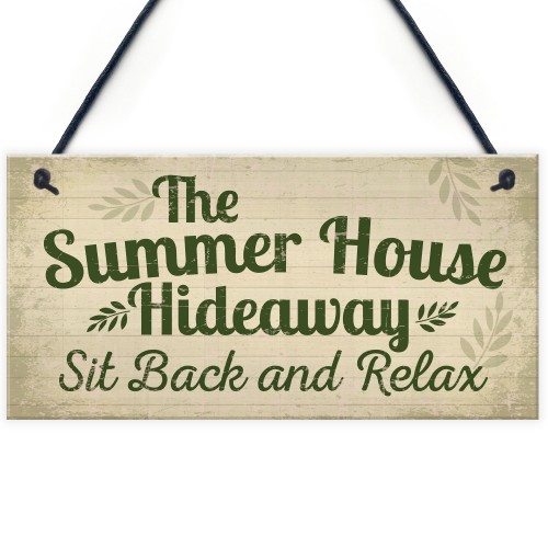 Garden Sign The Summer House Novelty Plaque Garden Shed Sign