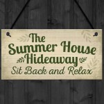 Garden Sign The Summer House Novelty Plaque Garden Shed Sign