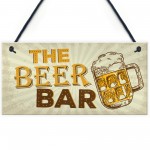 Home Bar Sign Pub Man Cave Sign Shed Hanging Plaque Alcohol Gift