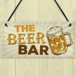 Home Bar Sign Pub Man Cave Sign Shed Hanging Plaque Alcohol Gift