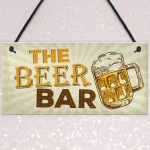 Home Bar Sign Pub Man Cave Sign Shed Hanging Plaque Alcohol Gift