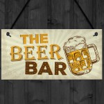 Home Bar Sign Pub Man Cave Sign Shed Hanging Plaque Alcohol Gift