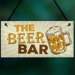 Home Bar Sign Pub Man Cave Sign Shed Hanging Plaque Alcohol Gift