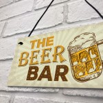 Home Bar Sign Pub Man Cave Sign Shed Hanging Plaque Alcohol Gift