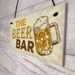 Home Bar Sign Pub Man Cave Sign Shed Hanging Plaque Alcohol Gift