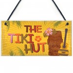 Tiki Hut Hanging Home Bar Pub Kitchen Plaque Alcohol Sign Gift