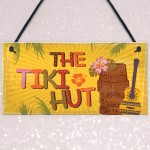 Tiki Hut Hanging Home Bar Pub Kitchen Plaque Alcohol Sign Gift