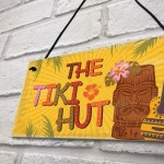 Tiki Hut Hanging Home Bar Pub Kitchen Plaque Alcohol Sign Gift