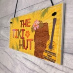 Tiki Hut Hanging Home Bar Pub Kitchen Plaque Alcohol Sign Gift