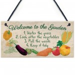 Garden Sign Welcome Plaque Shed Summer House Sign Nan Mum Gift