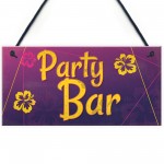 Party Bar Home Bar Sign Man Cave Kitchen Alcohol Gin Vodka Sign