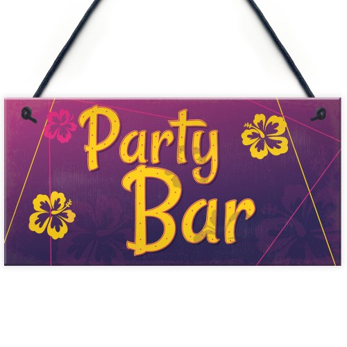 Party Bar Home Bar Sign Man Cave Kitchen Alcohol Gin Vodka Sign